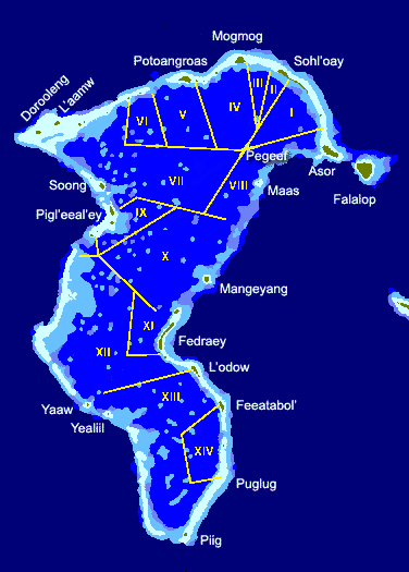 Map of lagoon boundaries