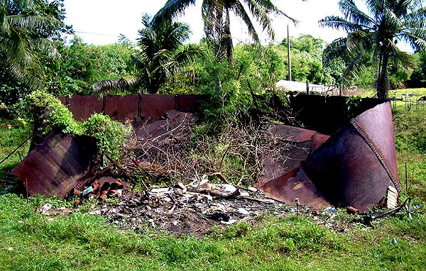 Old oil tank ruins