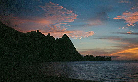 Makana at Sunset