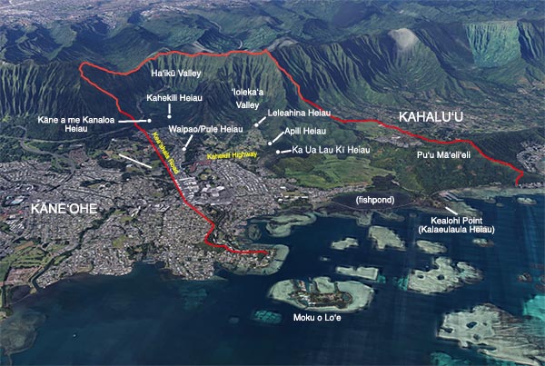 Heiau map