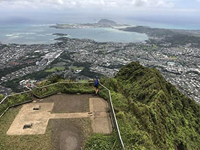 view over Kane`ohe Bay