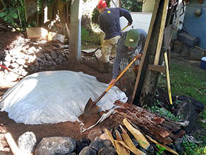 fixing the tarp