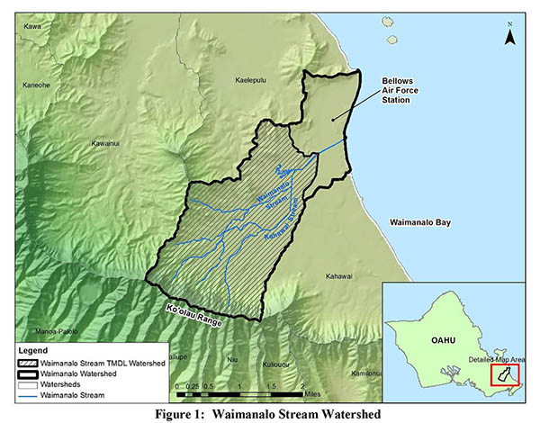 Watershed map