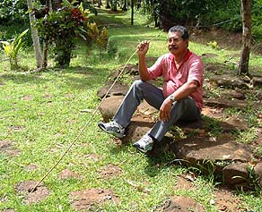 Medechiibelau sitting pose